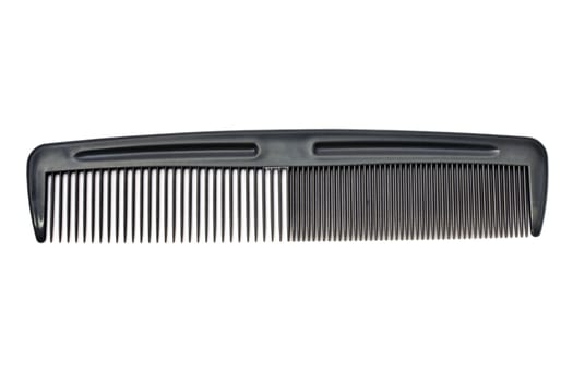 Gray comb isolated on white background 
