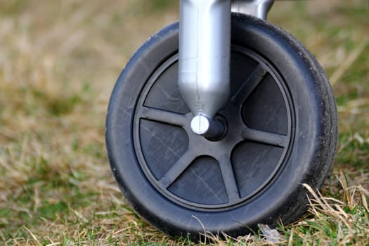 used plastic wheel from a baby motorcycle