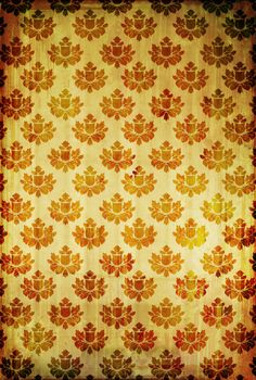 Vintage floral grungy wallpaper 