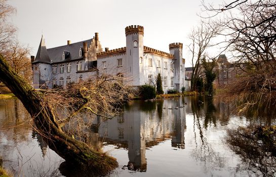 castle on the lake in Dutch town Boxtel
