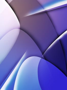 Abstract background with metallic blue colored shapes
