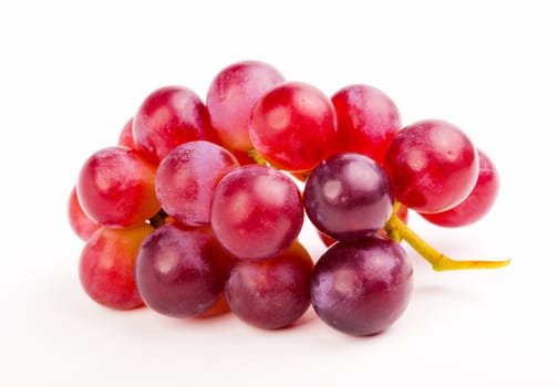 red grape, isolated on white background.