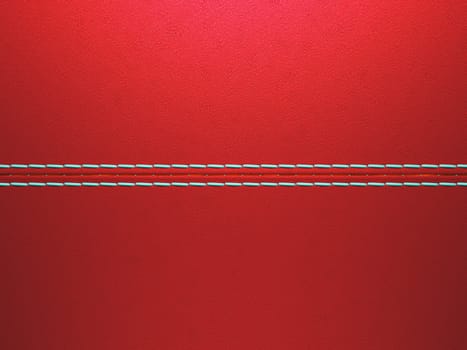 Red luxury stitched leather background. Large resolution