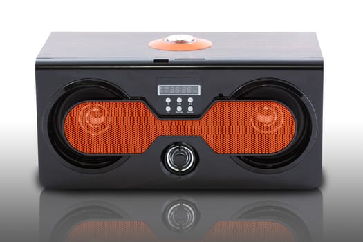 audio speaker on the white background