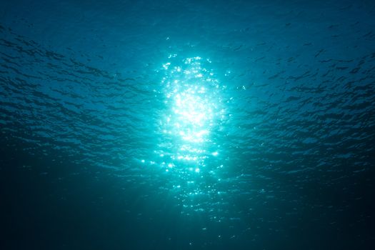 sunlight in the deep water