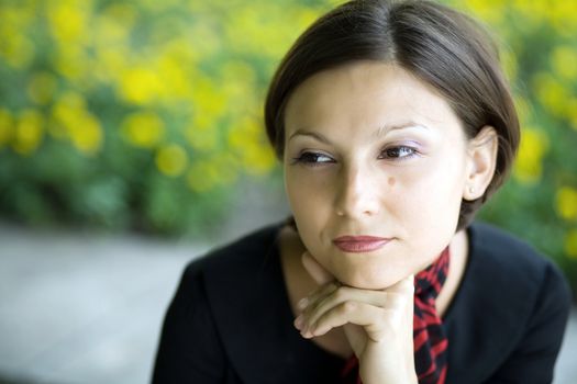 An image of a portrait of a young woman 