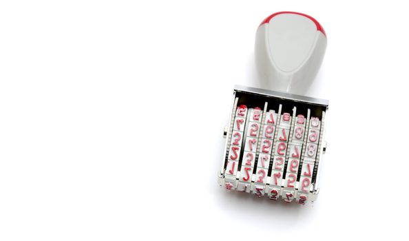 Manual hand-numbering stamp