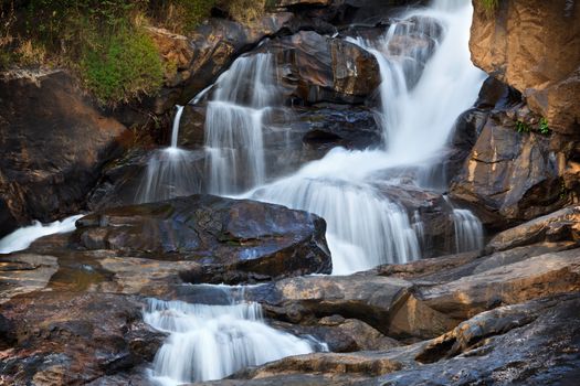 Athukadu Waterfall. Long exposure. Munnar, Kerala, India