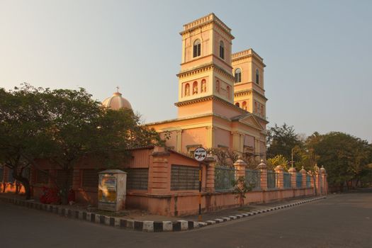 Notre Dam de Anges church. Pondicherry, India