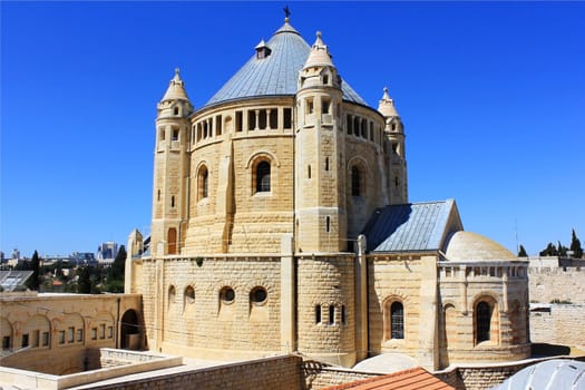 Dormition abbey and Monastery on Mount Zion in Jerusalem