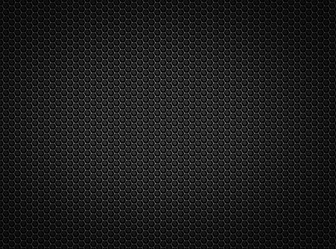 Black honeycomb metal background, high resolution metal mesh grill