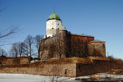 The medieval castle in Vyborg. The oldest in Russia