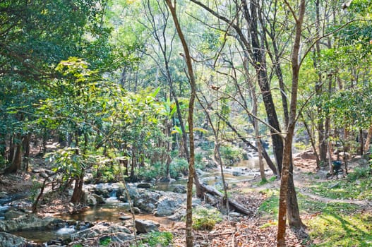 Lan Sang Waterfalls natural of Thailand location