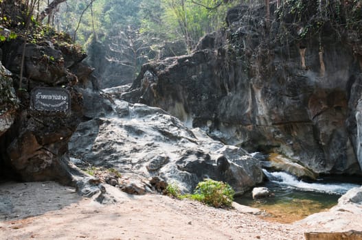 Lan Sang Waterfalls natural of Thailand location