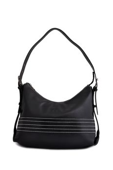 black handbag with white background