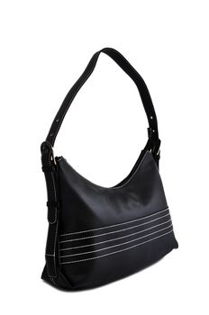 black handbag with white background