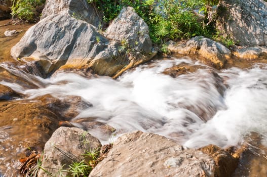 Waterfalls close up for natural detail