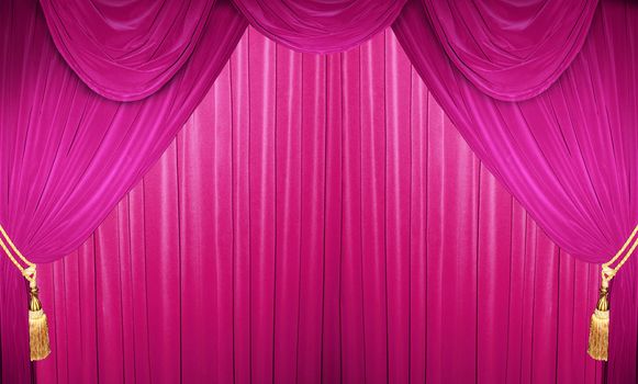 curtain of a classical theater 