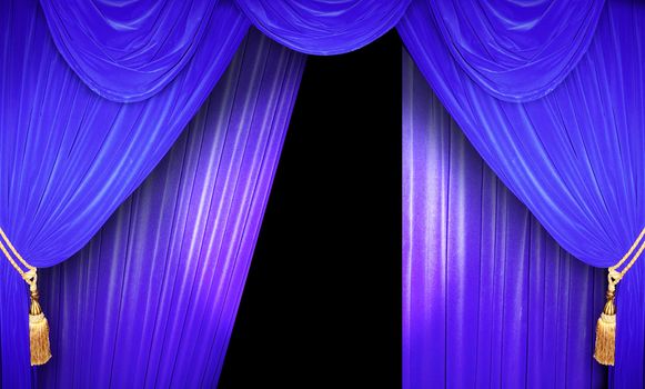 curtain of a classical theater 