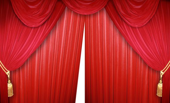 curtain of a classical theater 