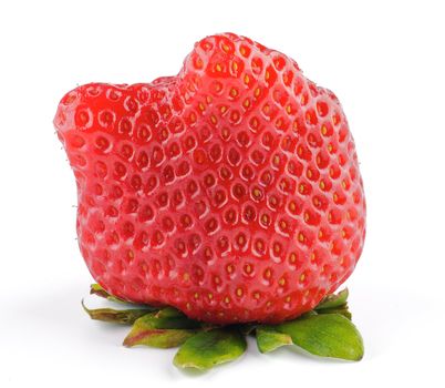 Fresh Ripe Perfect Strawberriy isolated on white background