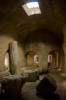 roman amphitheatre in Pozzuoli, Naples, Italy