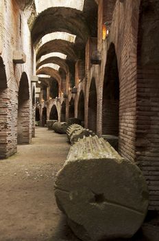 roman amphitheatre in Pozzuoli, Naples, Italy