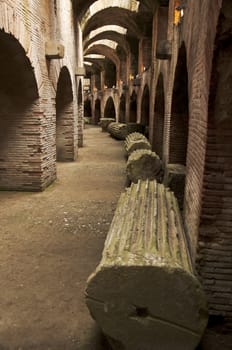 roman amphitheatre in Pozzuoli, Naples, Italy