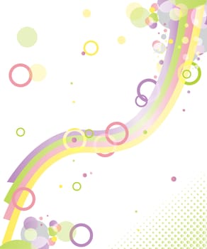 Abstract vector background - color imagination