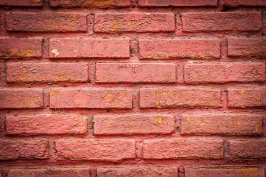 Texture walls of red brick for backgrounds