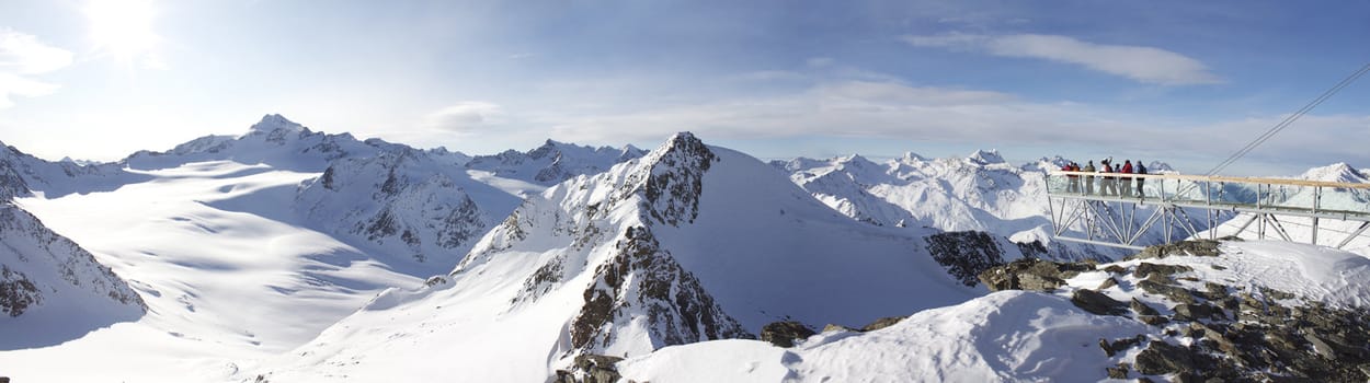 Panorama Wildspitze Solden ski area