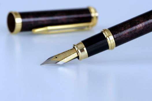 Detail of a fountain pen