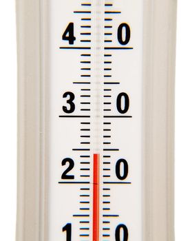 Temperature instrument, celcius degrees, with red alcohol