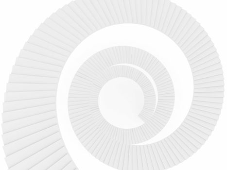 spiral stairs - 3d rendering