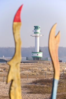 Lighthouse in Friedrichsort, Kiel, Germany