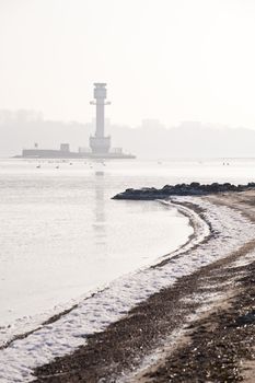 Lighthouse in Friedrichsort, Kiel, Germany