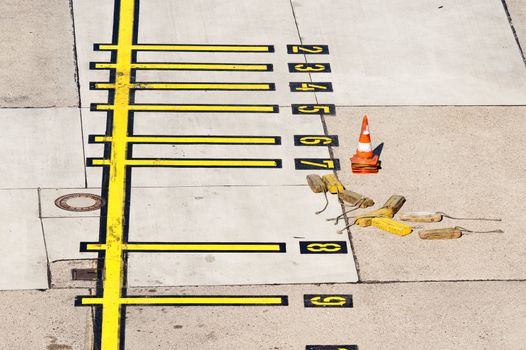 Scene on an airport