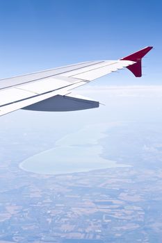 Aerial image of Lake Balaton