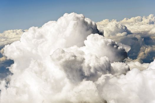 Aerial image of clouds