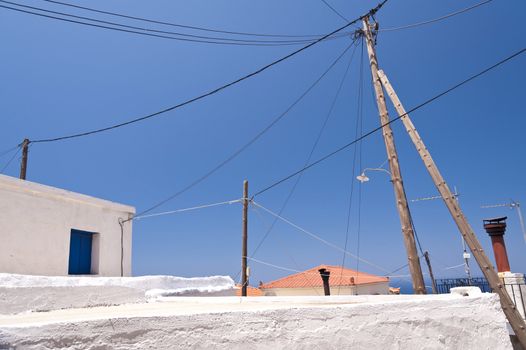 Power poles on Samos