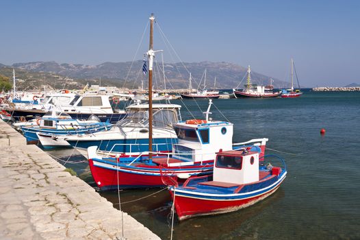Fishing boats on Samos