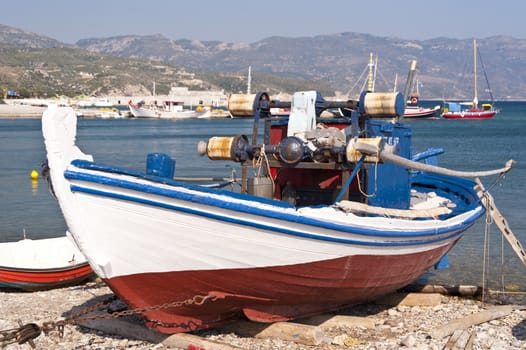 Fishing boats on Samos