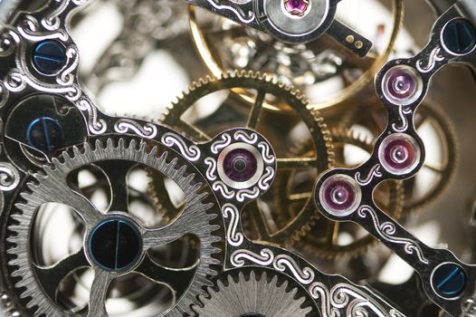 close up of a mechanical clockwork