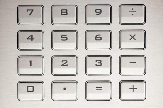 close up of a calculator