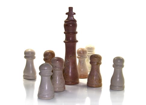 the king as leader in chess play