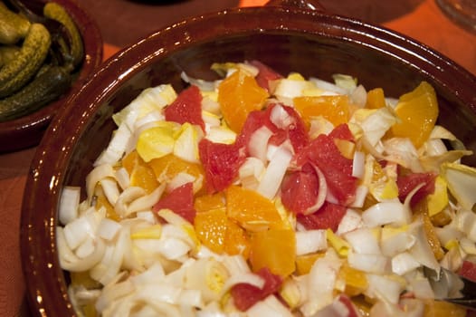 close up of a a fruit salad