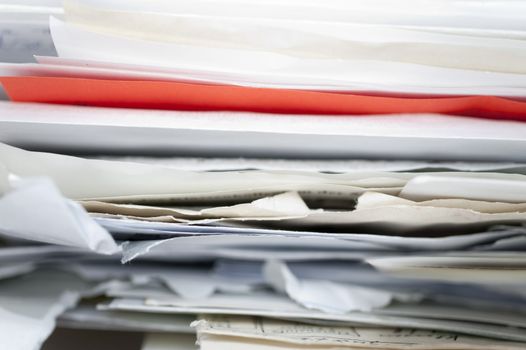 close up of file folder