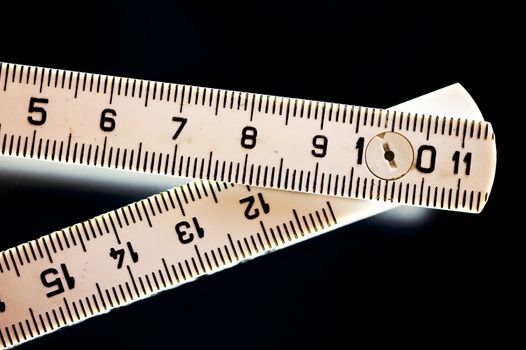close up of a rule