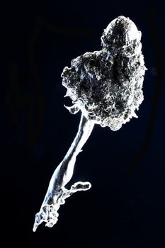 close up of molten lead
