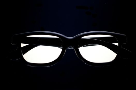 close up of stereoscopic glasses